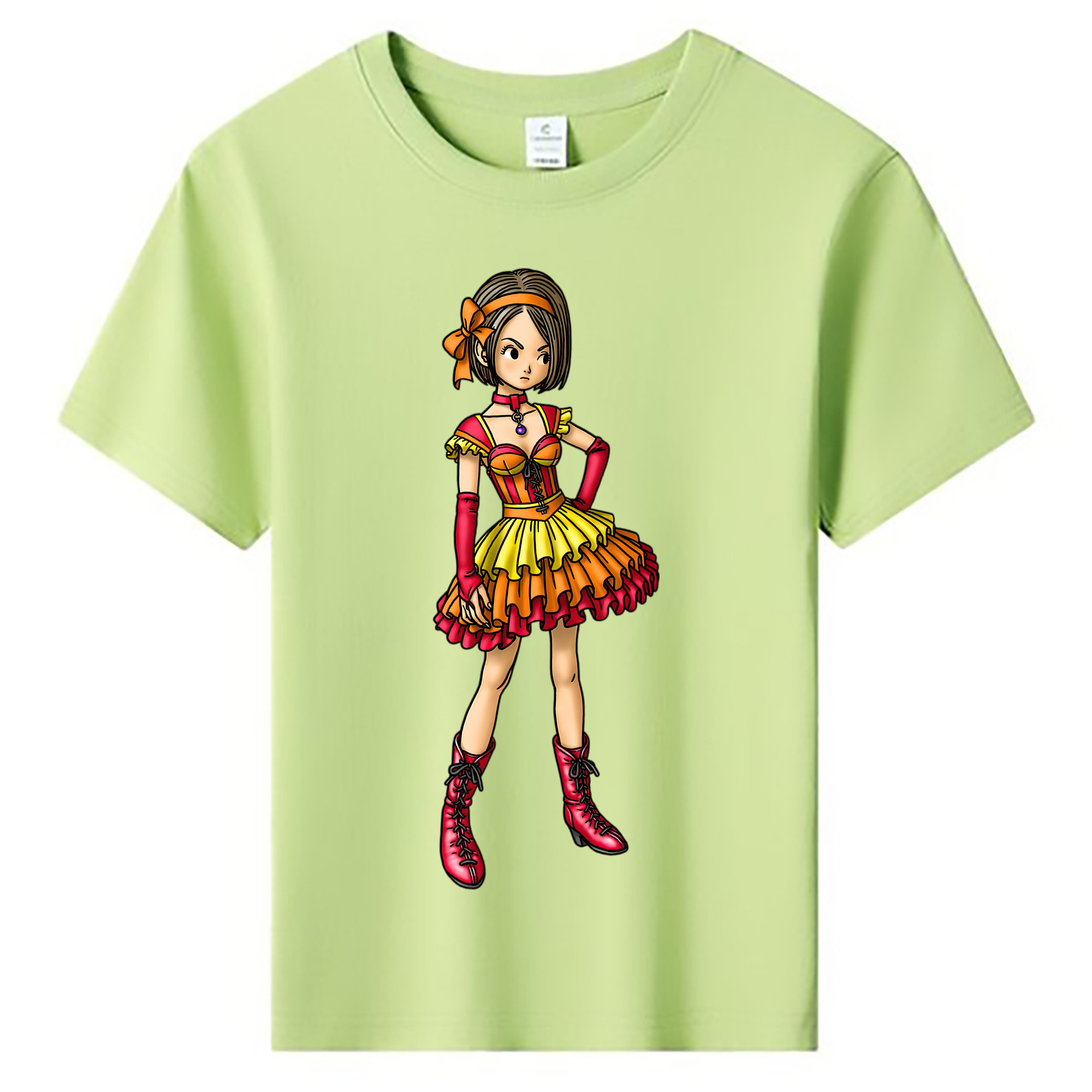 （画像用） ドラゴンクエスト Doragon Kuesuto Dragon Quest 綿100％キッズTシャツ（フロントプリント）